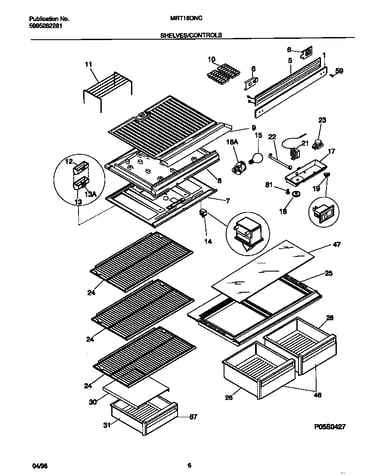 Shelves/controls