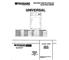 Universal/Multiflex (Frigidaire) MDE436RBD2 cover diagram