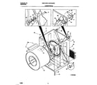 Universal/Multiflex (Frigidaire) MDE216RBW2 cabinet/drum diagram
