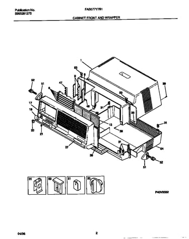 Cabinet front and wrapper