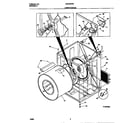 Universal/Multiflex (Frigidaire) MDE336MBD2 cabinet/drum diagram