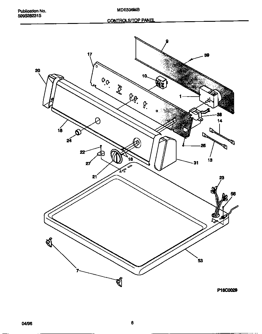 Controls/top panel