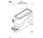 Universal/Multiflex (Frigidaire) MFC18M0EW0 cabinet/control/shelves diagram