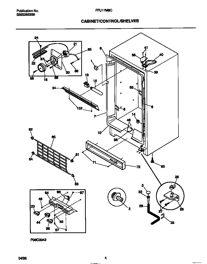 Cabinet/controls/shelves