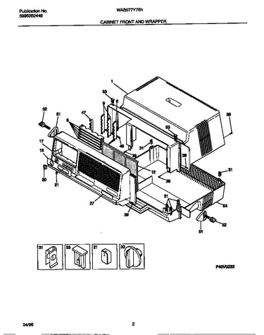 Cabinet front and wrapper