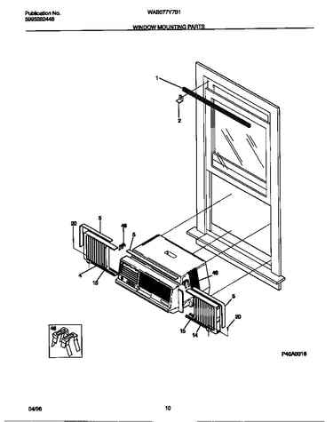 Window mounting parts