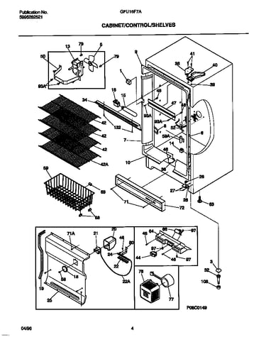 Cabinet/controls/shelves
