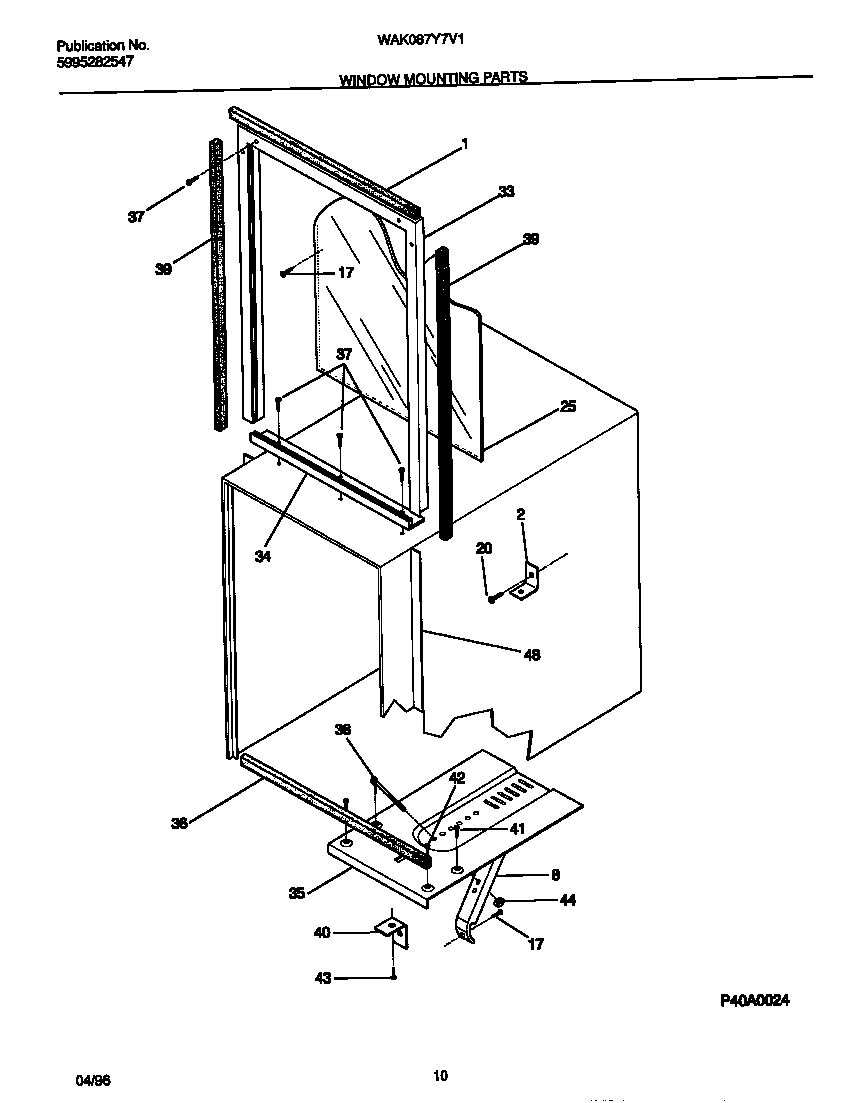 Window mounting parts