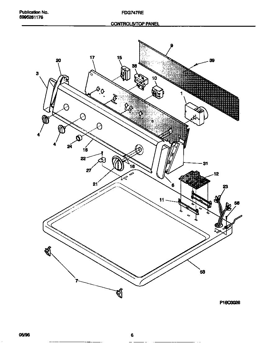 Controls/top panel