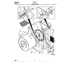 Frigidaire FDE847GET0 cabinet/drum diagram