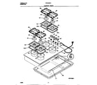 Frigidaire FGC3X8XEBA cooktop parts diagram