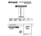 Frigidaire FRS22PRCW1 cover diagram
