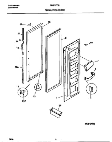 Refrigerator door