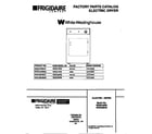 White-Westinghouse WDE216RBD2 cover diagram