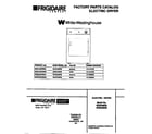White-Westinghouse WDE546RBW2 cover diagram