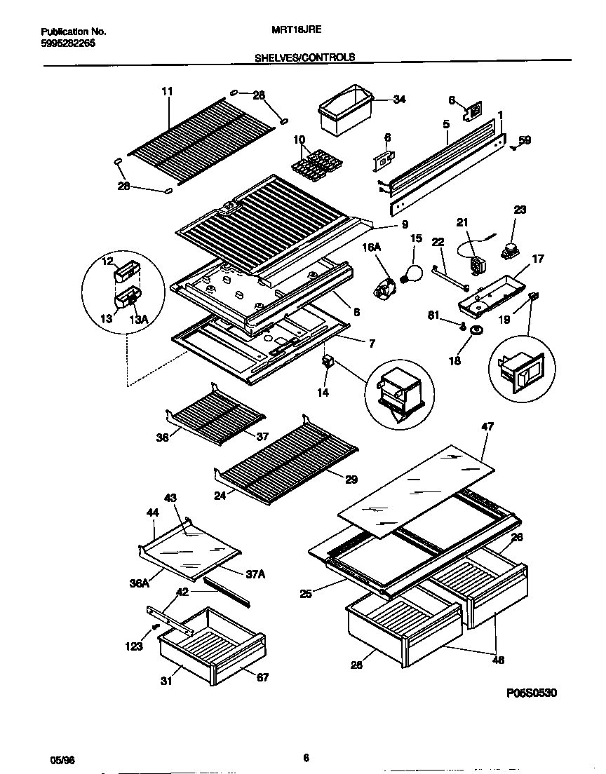 Shelves/controls