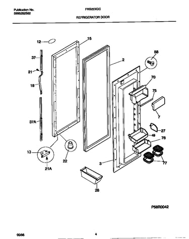 Refrigerator door