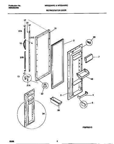 Refrigerator door