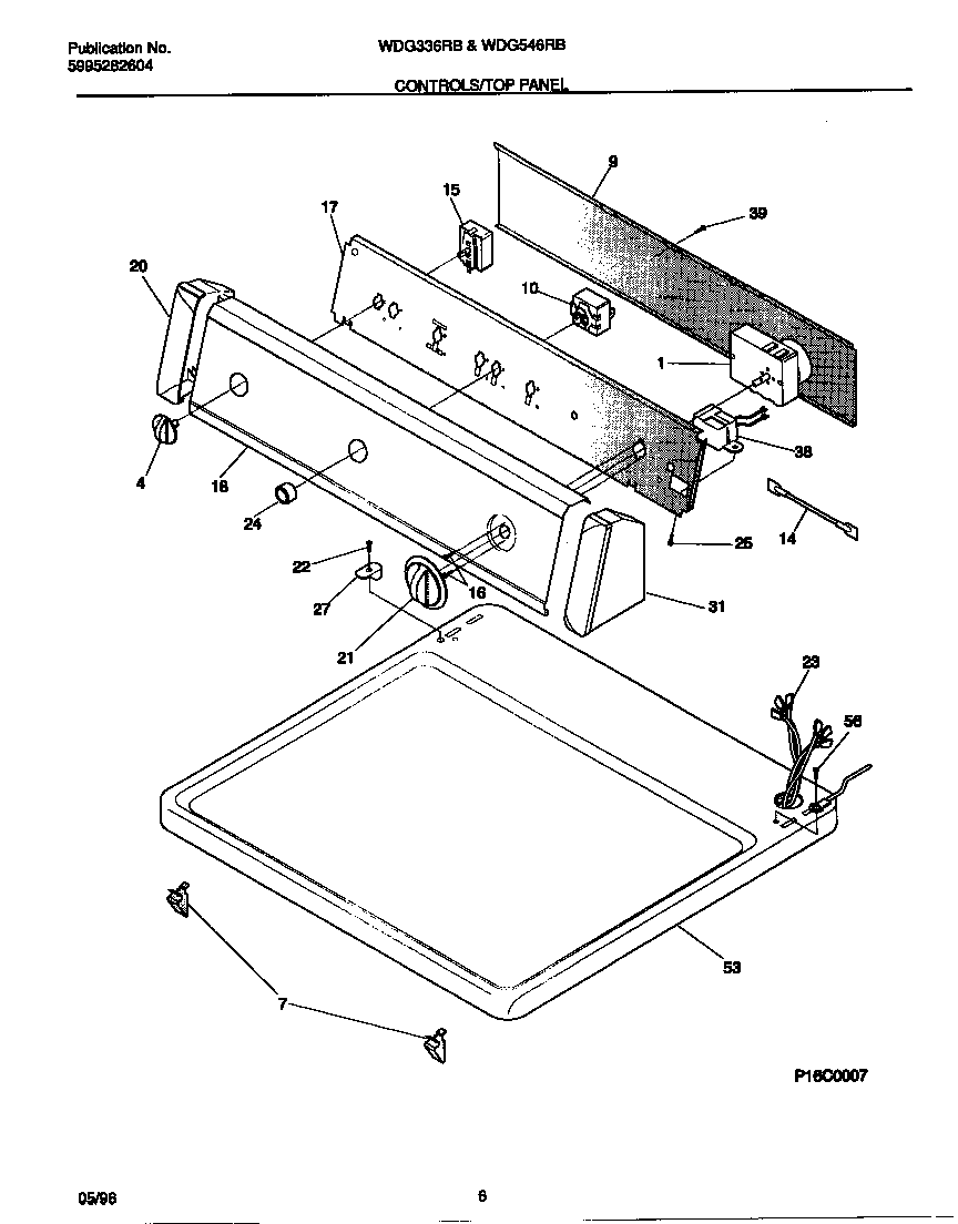 Controls/top panel