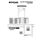 Universal/Multiflex (Frigidaire) MDG336MBD2 cover diagram