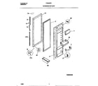 Frigidaire FRS20QRCW1 refrigerator door diagram