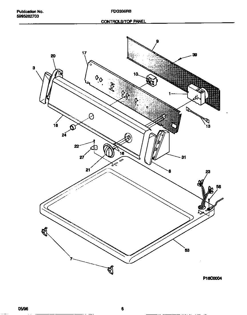 Controls/top panel