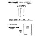 Universal/Multiflex (Frigidaire) MFU20F3BW4 cover diagram
