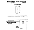 Universal/Multiflex (Frigidaire) MFU21M3BW4 cover diagram