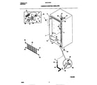 Universal/Multiflex (Frigidaire) MFU21M3BW4 cabinet/control/shelves diagram