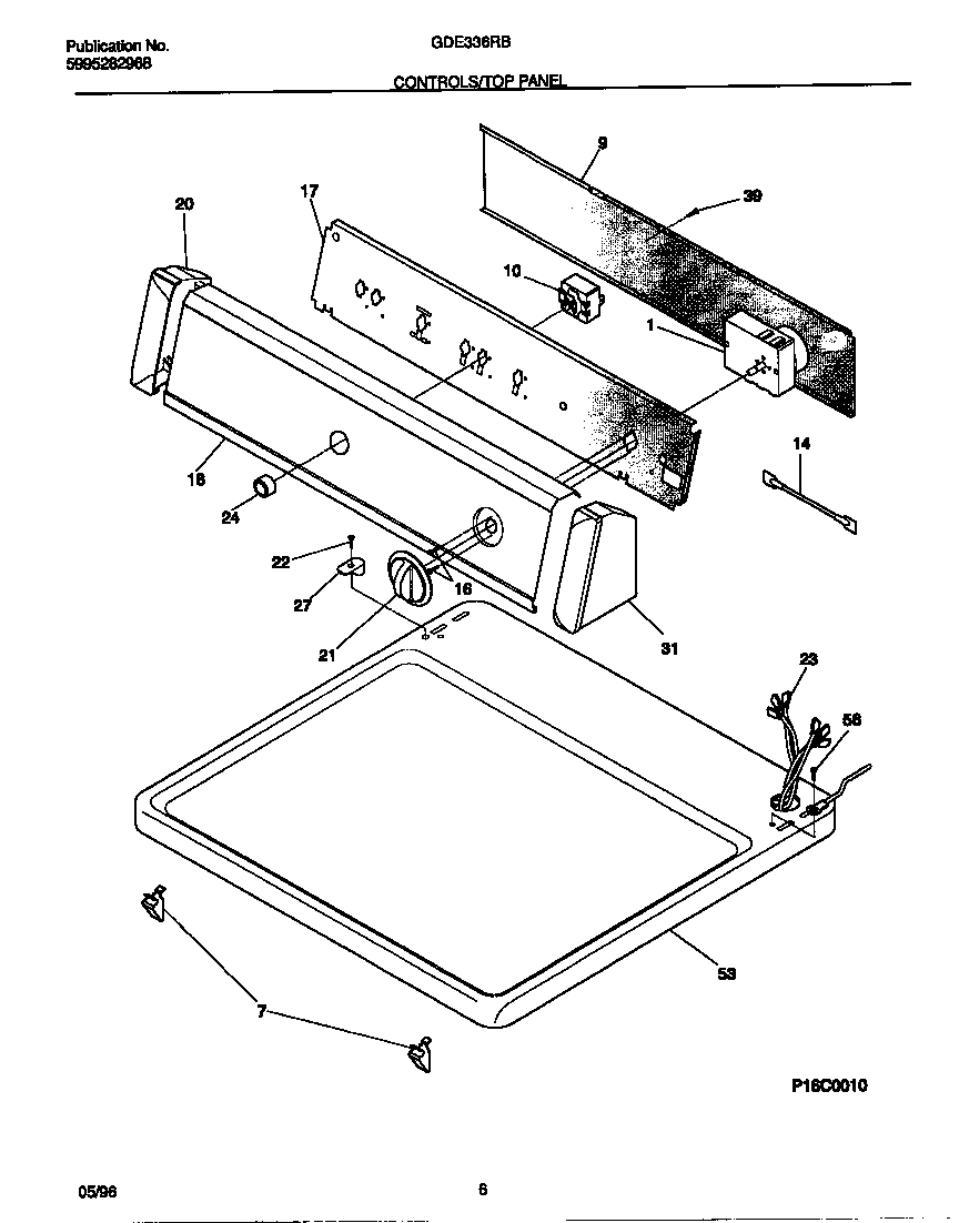 Controls/top panel