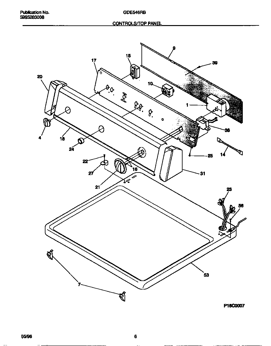 Controls/top panel