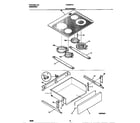 Frigidaire FES387CCSD top/drawer diagram