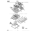 Frigidaire FGF376CEBA top/drawer diagram