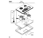 Frigidaire FEC3X9XCTD main top parts diagram