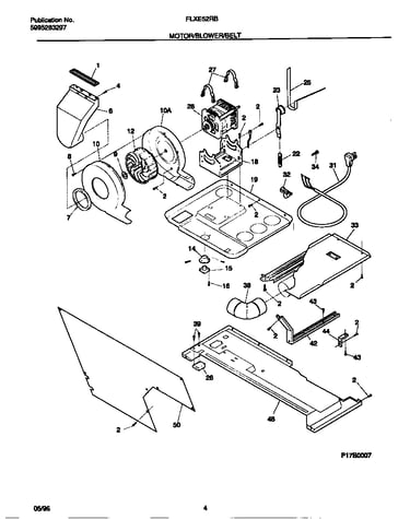Motor/blower/belt