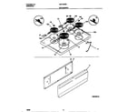 Universal/Multiflex (Frigidaire) MEF302PBWG top/drawer diagram