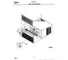 Frigidaire FAL123Y1A2 cabinet front and wrapper diagram