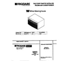 White-Westinghouse WAL103Y1A2 cover diagram