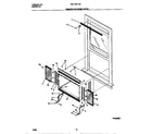 White-Westinghouse WAL123Y1A3 window mounting parts diagram