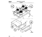 Universal/Multiflex (Frigidaire) MEF301PBWD top/drawer diagram