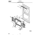White-Westinghouse WAL106Y1A2 window mounting parts diagram