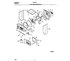 Frigidaire FLXG52RBT2 upper cabinet/drum/heater diagram