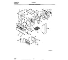 Frigidaire FLSG72GCS3 upper cabinet/drum/heater diagram