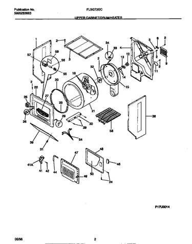 Upper cabinet/drum/heater