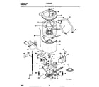 Frigidaire FLSG72GCT3 spin tub/motor diagram