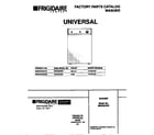 Universal/Multiflex (Frigidaire) MWX233RED0 cover diagram
