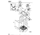 Universal/Multiflex (Frigidaire) MWX223RED0 cabinet/top diagram