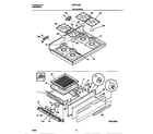 Universal/Multiflex (Frigidaire) MGF333SEWA top/drawer diagram