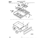 Universal/Multiflex (Frigidaire) MGF352CESA top/drawer diagram