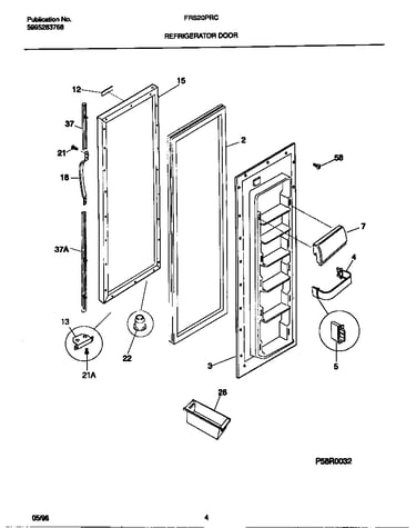 Refrigerator door
